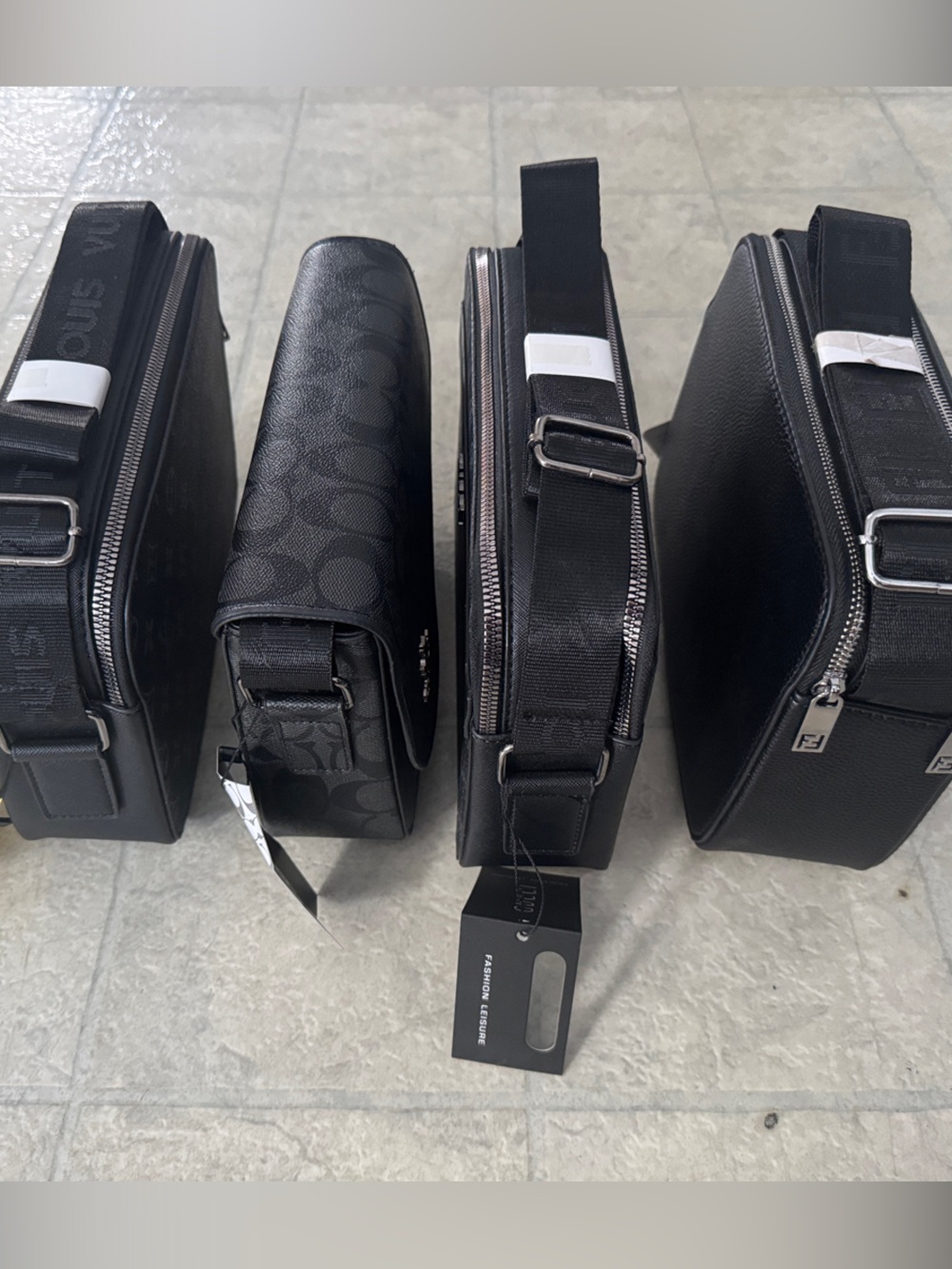 Black Men's Crossbody Bag - Designer Style